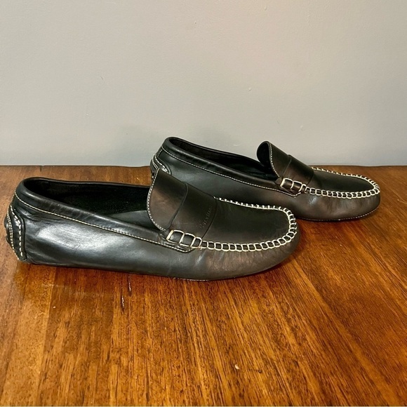 Cole Haan Men\'s Sz 11 D Black Leather Penny Driver Driving
Style Loafer main image 8